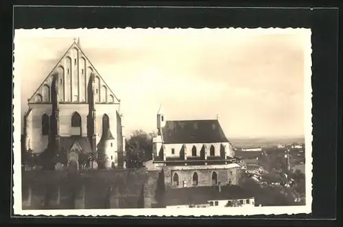 AK Znaim, Sankt Niklaskirche mit Wenzelskapelle