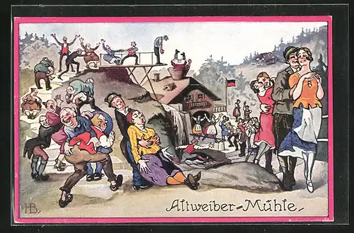 Künstler-AK Hans Boettcher: Das Märchen von der Altweibermühle