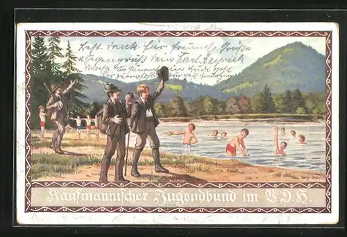 Künstler-AK Ernst Kutzer: Kaufmännischer Jugendbund