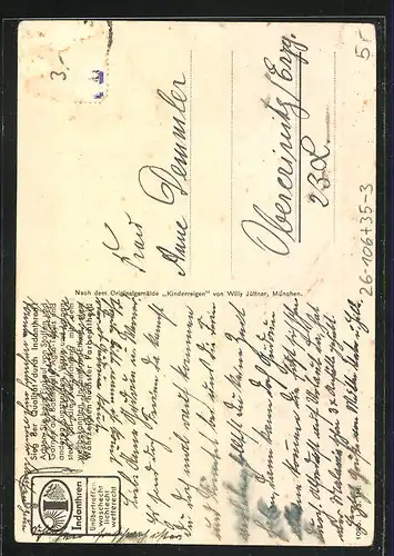 Künstler-AK W.I.: Indathren-Reigen