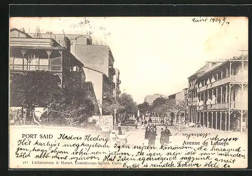 AK Port Said, Avenue de Lesseps