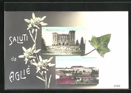 AK Aglié, Panorama e Castello Ducale