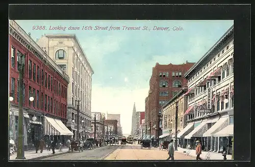 AK Denver, CO, Looking down 16th Street from Tremont St.