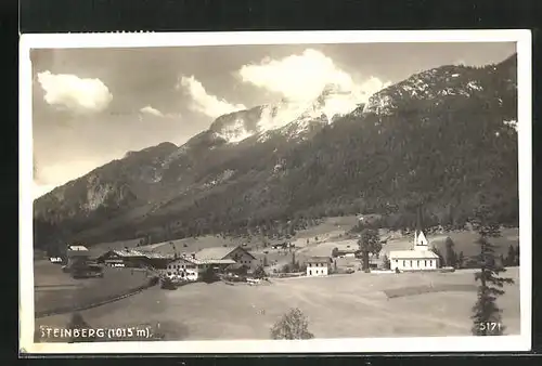 AK Steinberg, Ortspartie mit Kirche