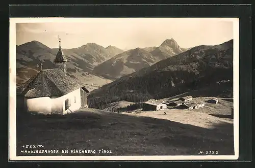 AK Haarlassanger bei Kirchberg, Ortspartie mit Kirche