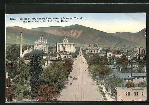 AK Salt Lake City, UT, Temple Street, Eastside, Mormon Temple