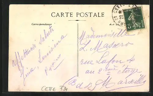 AK Cette, Quai d` Alger