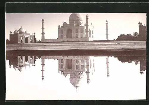 Foto-AK Agra, Taj Mahal Panorama