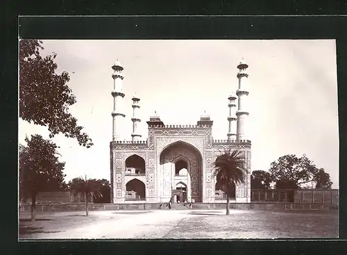 Foto-AK Agra, Gesamtansicht Tempel