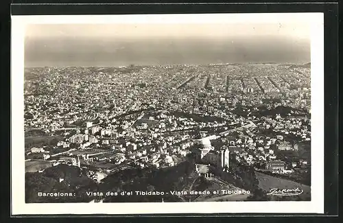 AK Barcelona, Vista des d`el Tibidabo