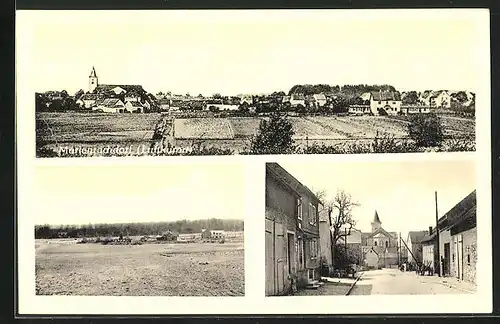AK Marienrachdorf / Westerwald, Ortschaft, Landschaft, Strassenpartie