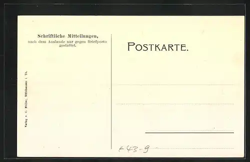 Künstler-AK Mühlhausen i. Th., Tanzende Leute beim Volksfest