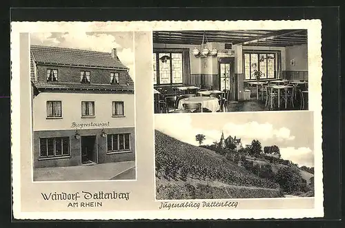 AK Dattenberg a. Rh., Burgrestaurant, Jugendburg Dattenberg