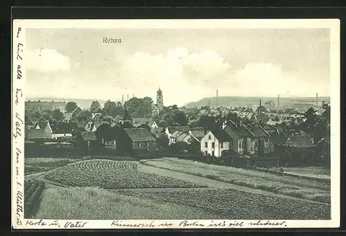 AK Rehau, Ortsansicht vom Feld aus