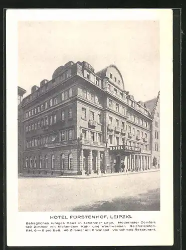 AK Leipzig, Hotel Fürstenhof