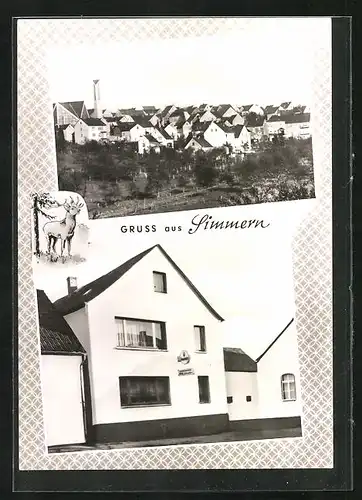 AK Simmern, Gesamtansicht und Gasthaus