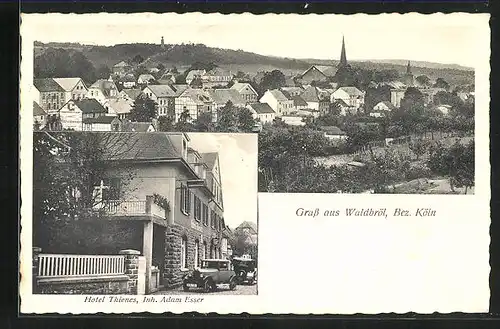 AK Waldbröl /Bez. Köln, Hotel Thienes, Teilansicht