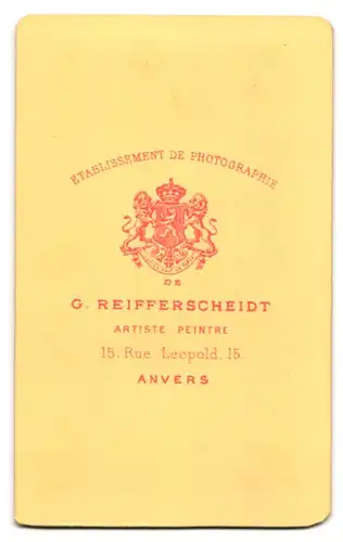 Fotografie G. Reifferscheidt, Anvers, 15, Reu Léopold, 15, Portrait älterer Herr im Anzug mit Vollbart