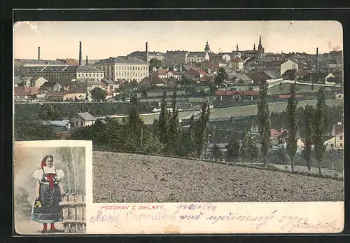 AK Jihlava, Ortspartie am Fluss