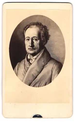 Fotografie unbekannter Fotograf und Ort, Portrait Johann Wolfgang von Goethe im hohen Alter