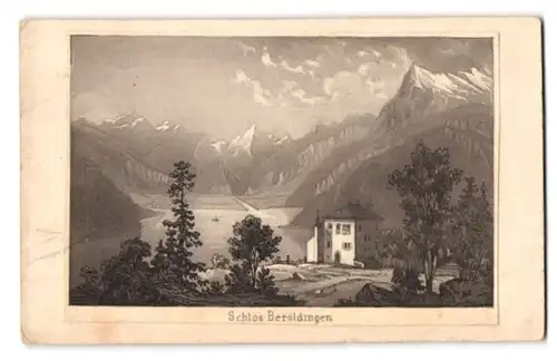 Fotografie A.d'Aujourd'hui, Schafffhausen, Ansicht Seelisberg / Schweiz, Schloss Beroldingen