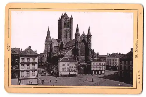 Fotografie Römmler & Jonas, Dresden, Ansicht Gand, Kathedrale St. Nicolas, Konfektionshaus Flandres
