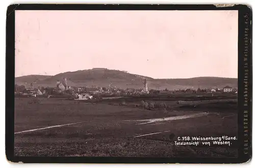Fotografie Carl Sautter, Weissenburg, Ansicht Weissenburg / Sand, Panorama der Ortschaft von Westen gesehen