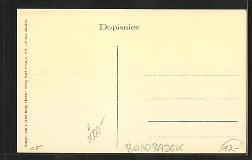 AK Bohoradek, Doppelstöckiges Wohnhhaus