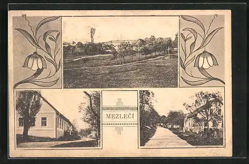 AK Mezilecí, Verschiedene Strassenpartien