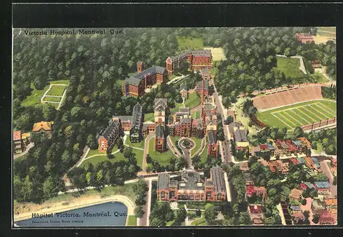 AK Montréal, Victoria Krankenhaus aus der Vogelschau