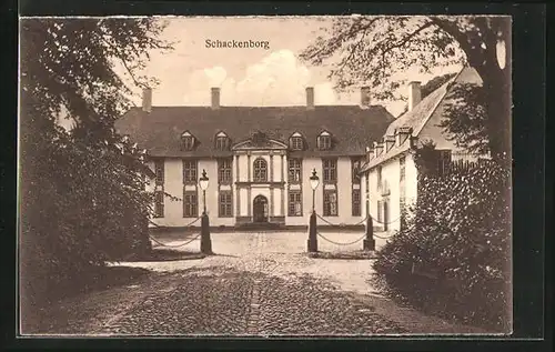 AK Schackenborg, Ansicht eines Anwesens
