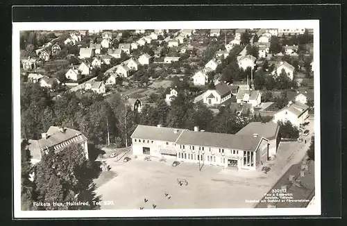 AK Hultsfred, Teilansicht aus der Vogelschau