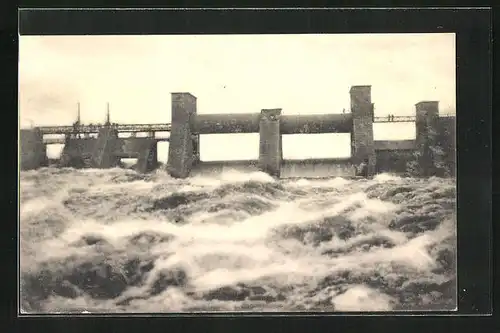 AK Imatra, Schleuse in wilder See