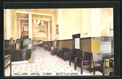 AK Seattle, WA, Hotel Holland, Shot of the lobby