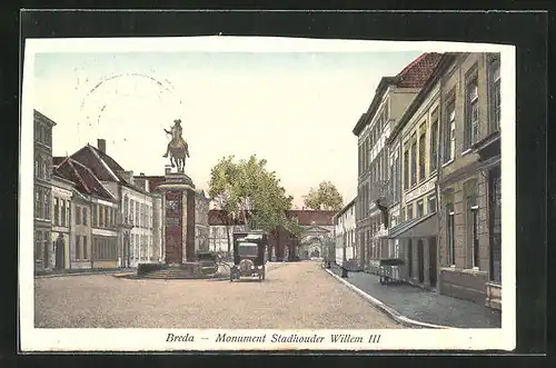 AK Breda, Denkmal des Stadthalters Wilhelm III.