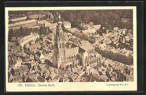 AK Breda, Fliegeraufnahme der Groote Kerk