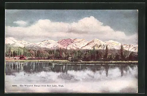 AK Salt Lake, UT, The Wasatch Range from Salt Lake
