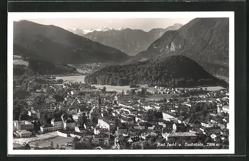 AK Bad Ischl, Ortsansicht mit Dachstein