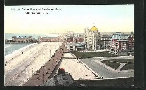 AK Atlantic City, NJ, Blenheim Hotel and Million Dollar Pier