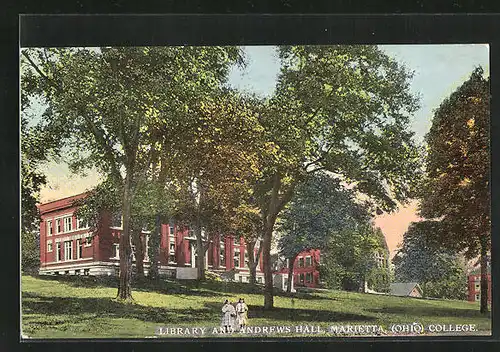 AK Marietta, OH, Library and Andrews Hall, College