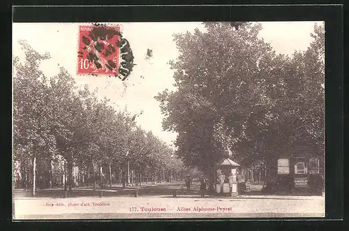 AK Toulouse, Allées Alphonse-Peyrat