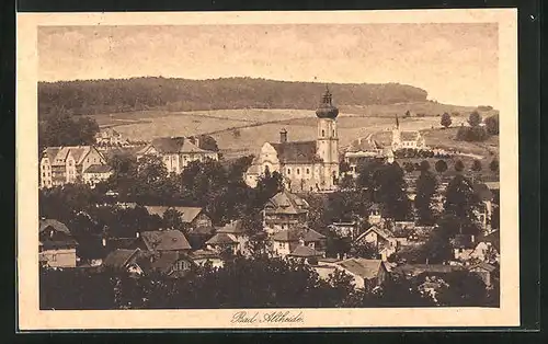 AK Bad Altheide, Teilansicht mit Kirche