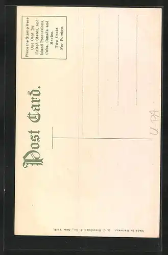 AK Gettysburg, PA, New York State Monument