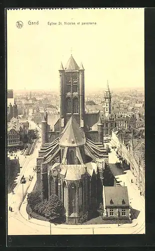 AK Gand, Eglise St. Nicolas et panorama