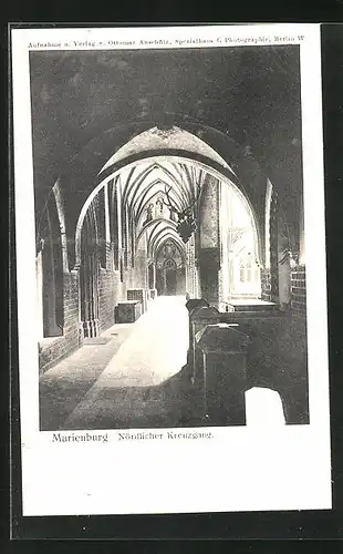 AK Marienburg / Malbork, Nördlicher Kreuzgang