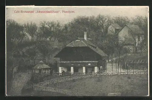 AK Pforzheim, Cafe-Restaurant Schwarzwaldhaus