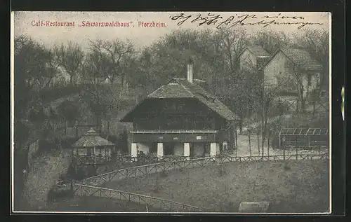 AK Pforzheim, Cafe-Restaurant Schwarzwaldhaus