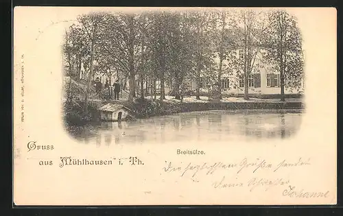 AK Mühlhausen i. Th., Partie an der Breitsülze