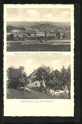 AK Pielitz, Gasthaus Erholung Rote Schänke