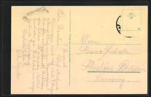 AK Villingen, Partie beim Bickentor, Springbrunnen